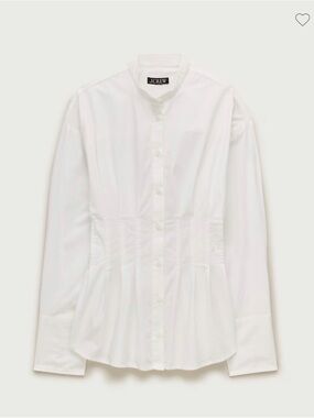 J. Crew Cinched-waist shirt in cotton poplin size 18